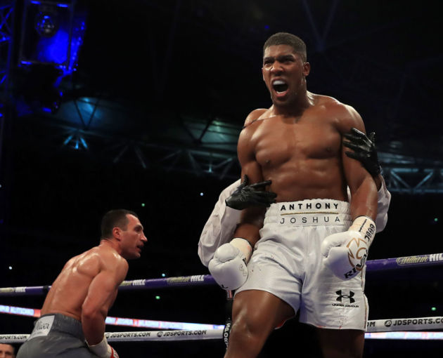 boxing sport hospitality anthony joshua
